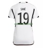 Maillot de Supporter Allemagne Leroy Sane 19 Domicile Coupe du Monde 2022 Pour Femme